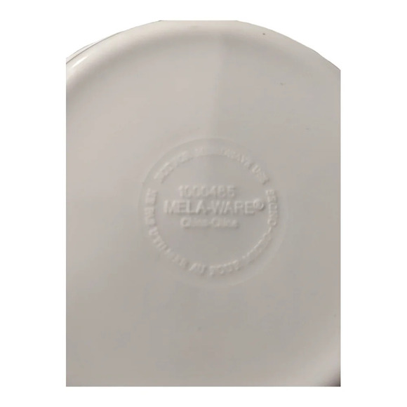 Mela-Ware Set of 2 Melamine Dolphin  Kid's Bowls, Blue/White - Picture 4 of 4